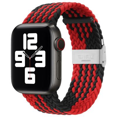 China Women Elastic Strap Bands Clothing Accessories Buckle Strap Correas Para Apple Milanese Watch Band For iWatch Series 7 6 5 4 3 2 1 Se for sale