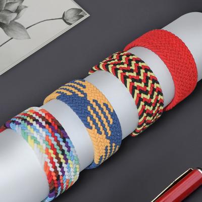 China Apparel Accessories Hot Sell 38mm 40mm 42mm 44mm Wristwatch Fashion Sport Nylon Fabric Watch Band Braided Belt For 7/6/5/4/3/2/1 Series Wrist Watch 'Apple for sale