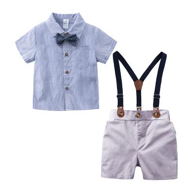 China Breathable Newborn Baby Clothes Sets 2PCS Little Boys Summer Dress Up Suit Party Outfit Clothes For Boys for sale