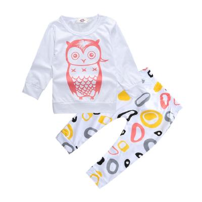 China Factory Wholesale Breathable Baby Pajamas Sets Cotton Long Sleeve Newborn Baby Clothes Set for sale