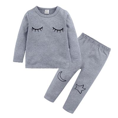 China Spring/Autumn Children Breathable Clothing Set Baby Sleepwear Children Pajamas Fashion Korean Children Cotton Pajamas for sale