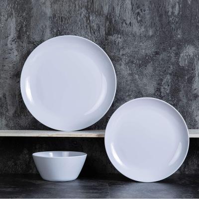 China Best Quality Sustainable Wholesale Contemporary Melamine Dinner Decorative Dinnerware Set for sale