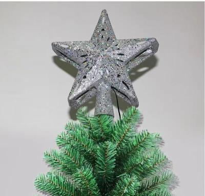 China Beautiful Hot Selling Christmas Tree Decoration LED Christmas Lights Tree Star Snowflake Top Projection Lamp for sale