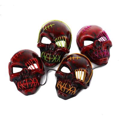 China 2021 Amazon Amazon Hot Sale Halloween EL Wire Mask LED Rave Party Eco-Friendly Mask for Cosplay and Halloween for sale