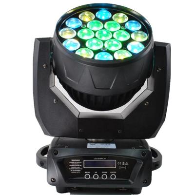 China Sports Stadiums RGBW Led Moving Head, 19pcs 15w Zoom Led Wash Lights Stage Head Moving Head Light for sale