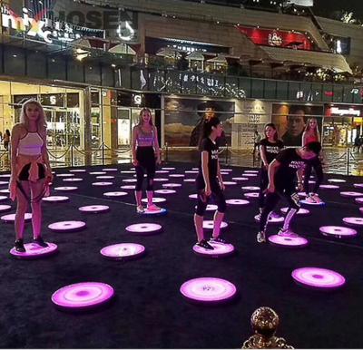 China Portable Circle LED Round Dance Floor IP65 For Sale 50*50*6CM for sale