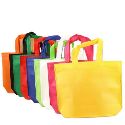 China Handled Printed Customized Eco Friendly Non Reusable Matrix Shopping Non Woven Fabric Promotional Non Woven Bag for sale