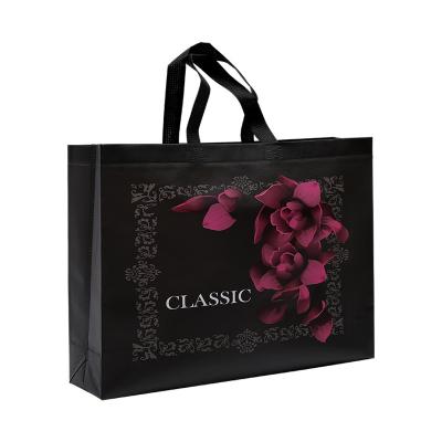 China Wholesale Price Custom Handled Printed To Reuse Reusable Laminated Non Woven Tote Shopping Bags for sale