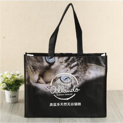 China Promotional cheap foldable eco friendly custom non woven handled pla logo packaging shopping bags for sale