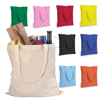 China Cheap Custom Logo Printed Plain Organic Cotton Shopping Bag With Zipper Reusable Tote Canvas Shopping Bag for sale