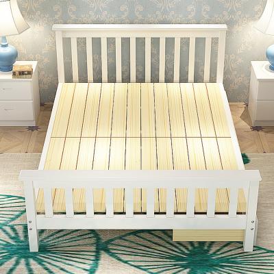 China Modern Kids Use White Kids Single Wooden Beds With Drawers And Large Storage for sale