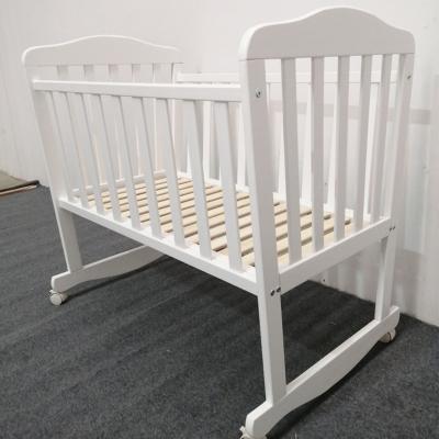 China Eco-friedly wholesale baby crib baby crib wooden crib baby hutches and furniture for sale