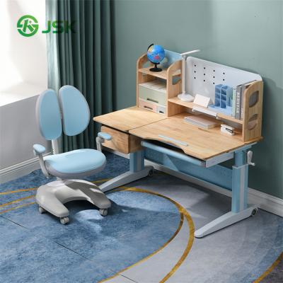 China Contemporary Kids Learning Desk Work Wooden Study Desk Popular Kids Study Reading Book Table Desk for sale