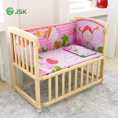 China Eco-friedly Wholesale New Product 5 in 1 Newborn Baby Crib Swing Toddler Crib Baby Cribs for sale