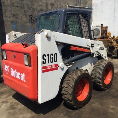 China Second Hand Road Making Used Skid Steer Loader Bocat S300 S150 With Hydraulic Hammer for sale