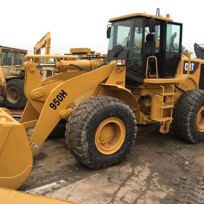 China rcm second hand CAT 950H wheel loader for demolition with OEM loader grapple for sale