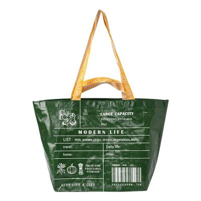 China Reusable Nylon Plastic Vegetables Vegetables Shipping Bag Grocery Bag With Large Capacity With Logos for sale