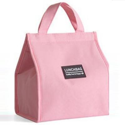 China Women Oxford Aluminum Foil Kids Bag High Quality Insulated Pink Cooling Lunch Bags Large Travel Lunch Bags for sale