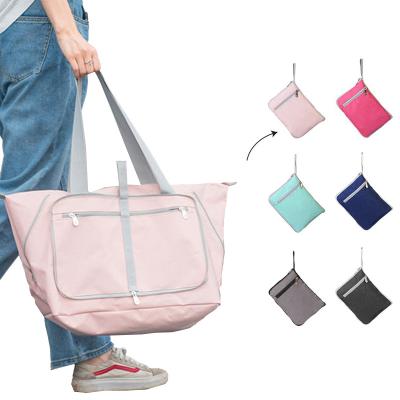 China Polyester Travel Bags Tote New Arrival 2021 Pink Duffel Bags For Women Custom Travel Bags for sale