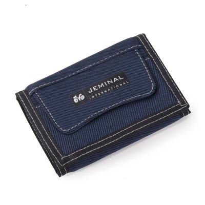 China Newest RFID blue jeans pinch wallet unisex factory wholesale fashionable men folding pocket wallet for sale