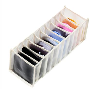 China Minimalist Mesh Wardrobe Closet Drawer Storage Box Collapsible Underwear Storage Socks Organizer for sale