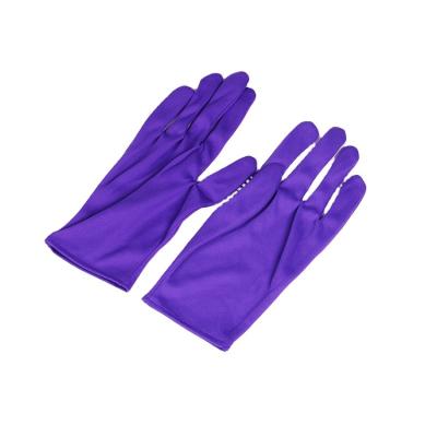 China Wholesale Dress Dress Decoration Polyester Knitted Fabric For Men And Women In Black Work Safety Insurance Label Gloves Protective Gloves for sale