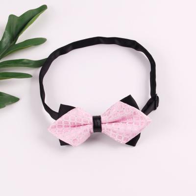 China Wholesale striped spot market like hot cakes lovely brocade fashion color matching children's bow tie for sale