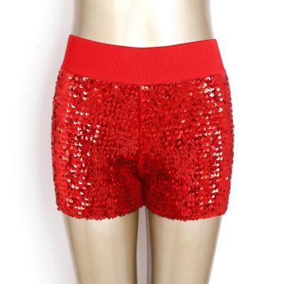 China Amazon Hot Sales Sequins Mini Shorts Color Pants Women's Hot Pants Stain Supply Sexy Sheer Elastic Tight Bar Wholesale Sexy Clothing for sale