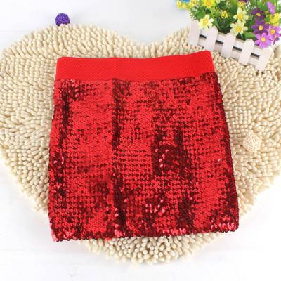 China Breathable Amazon Sells Sequined Pure Color Women's Mini Skirts Elastic Miniskirt 9 Color Spot Supply for sale