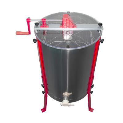 China Stainless Steel Customizable Honey Processing Machines 4 Frame Manual Honey Extractor for sale