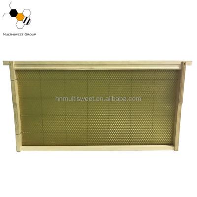 China Bee Farm Best Selling Wooden Bee Frame Sheet With Wax Base Bee Hive Frame for sale