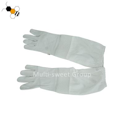 China Beekeeper Soft Hand Beekeeping Goatskin Glove Protection For Sale for sale