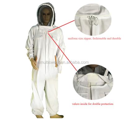 China 2017 new style beekeeping durable and comfortable cotton coverall hooded suit on sale for sale