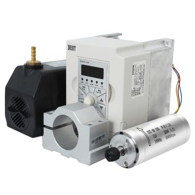 China Wholesale price 3KW 220V ER20 water cooling spindle engraving and milling stone milling motor with VFD, water pump for sale