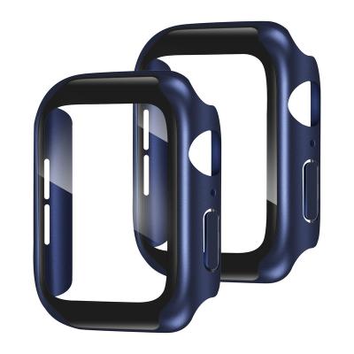 China Full Protective Smart Watch Case and Glass 2 in 1 for Apple Watch Screen Protector 42mm 44mm 40mm 38mm Watch Protective Film for sale