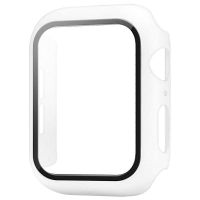 China Smart Watch Full Cover Hard PC Case with Tempered Glass Screen Protector Compatible with Apple Watch Series 6 40mm/44mm, Series 7 41mm/45mm for sale