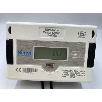 China DN50 Battery Operated Water Meter 3.6V 3.6V 8500mAh 8years Two Way Output Intelligent Ultrasonic Water Meter MODBUS for sale