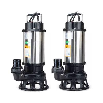 China Long Life Cutting Off Submersible Sewage Booster Water Pump (WQJ-TA) Series For Dirty Water (Stainless Steel Barrel) for sale