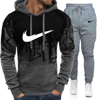 China High Quality Custom Cotton Organic Hoodies Breathable Slim Breathable Sweatpants And Hoodie Set Jogging For Men Sportswear Tracksuit for sale