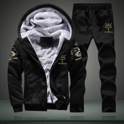 China Coldker Anti-Shrink Mens Anti-Shrink Winter Suits Casual Warm Men's Tracksuits Two-Piece Outfits Fashion Sets for sale