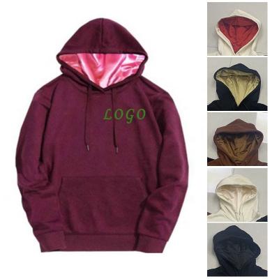 China 2021 Wholesale Autumn Winter New Arrivals Custom Anti-Wrinkle Fashion Silk Satin Striped Mens Hoodies Plus Size Mens Hoodies and Sweatshirts for sale