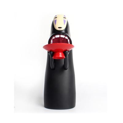 China Custom Collections Anime Vinyl Coin Bank Spirited Away Piggy Bank PVC Atmosphere Figure Storage Box Toys for sale