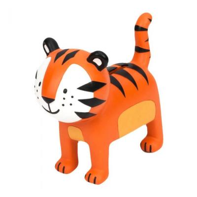 China Over 6 Years Custom Design Tiger PVC Piggy Banks Figures OEM Coin Bank Factory for sale