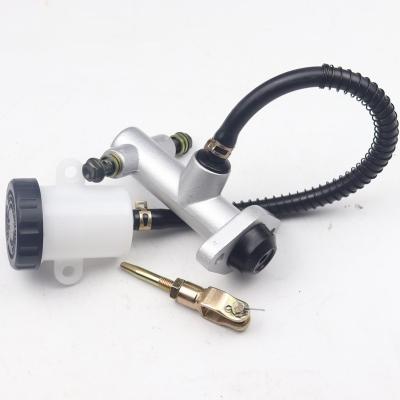 China Metal four wheel ATV kart brake pump treads on hydraulic brake with three foot pump and parking disc brake pump foot brake. for sale