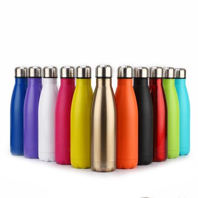 China Stocked Insulated Cola Shaped Stainless Steel Water Bottle Thermo Vacuum Flask Drinkable Custom Logo for sale