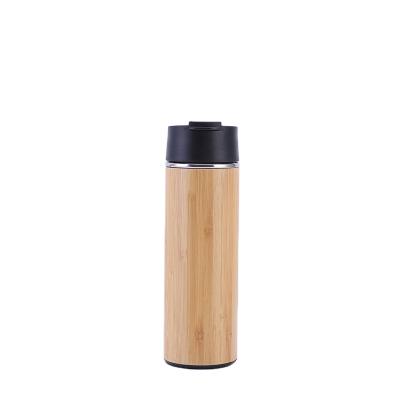 China Viable New Style Flask 400ml Bamboo Stainless Steel Bamboo Vacuum Bottle for sale