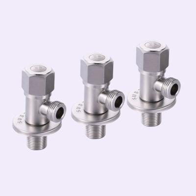 China Good Price Bathroom Modern Toilet Faucet Stainless Steel Water Accessory Angle Valve for sale