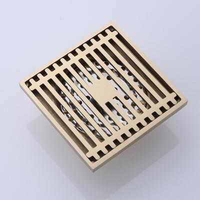 China Bathroom Floor Shower Smell Proof Smell Anti-Backflow Anti-Smell Floor Drain Square Antique Floor Drains Brass Material Brass Material for sale