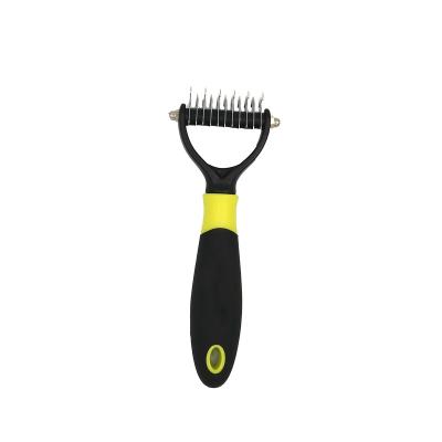 China Sustainable Pet Hair Remover Pet Accessories Pet open knot comb for quick cleaning and depilation for dogs for sale