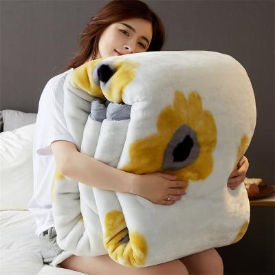 China Seasonal All-Season Raschel Blanket Luxury Bed Printed Home Bedroom Fluffy Throw for sale